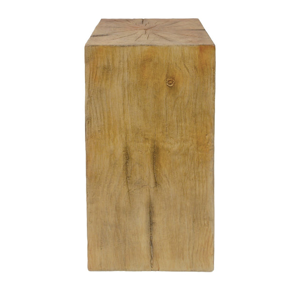 English Elm Christopher Knight Home® - Wood-Look Square-Column End Table - Stylish Distressed Finish For Indoor & Outdoor Living Spaces N770P291198N