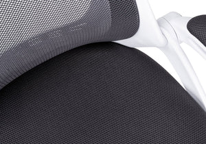 English Elm Office Juvenile Ergonomic Desk Chair with Breathable Mesh Back, Padded Seat, Swivel Mobility and Tilt Control White 28 L x 13 W x 25 H B2710P219671