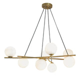 Perch 41.25'' Wide 8-Light Chandelier - Satin Brass 9680-SB-OP Norwell