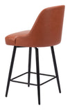 Keppel Swivel Counter Stool Brown 109972 Zuo Modern