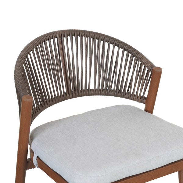 English Elm Christopher Knight Home® - Outdoor 26" Aluminum Frame Counter Stools Set Of 2 With Stylish Scallop Backrest & Cushions N772P245123T