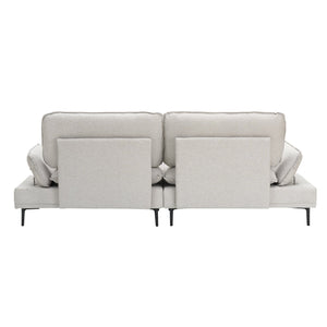 English Elm Woven 2-Seater Sofa 89" Wide Upholstered Polyester Blend, Solid Wood Frame, Metal Legs, Modern W1658S00059