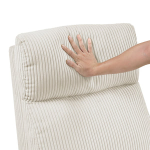 English Elm Contemporary Power Lift Chair Recliner with Plush Corduroy, Foam-Over-Coil Support & Side Pocket Beige 31 L x 29 W x 24 H B011P395829