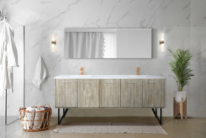English Elm Rustic Acacia Double Bath Vanity 80" W X 20" D With Cultured Marble Top & Elegant Rose Gold Faucet Set B2731P259722-GIGA