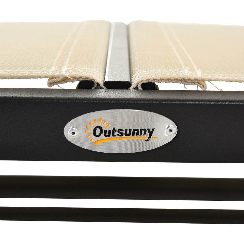 English Elm Outsunny 2-Person Outdoor Glider Bench With Durable Steel Frame – Relaxing Loveseat For Patios & Gardens W2225P200830-GIGA