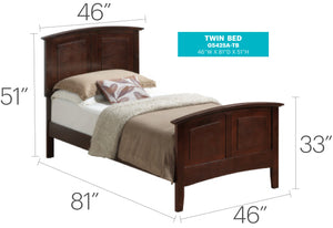 English Elm Hammond Queen Bed with Arch Top Panel, Modern Farmhouse Design, Real Wood Veneer, Foundation Needed Cappuccino 5 L x 80 W x 8 H B078S00418