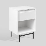 18" Contemporary 1-Drawer Nightstand White JKBNSW Walker Edison