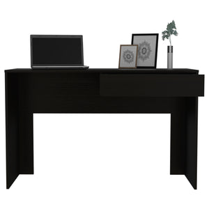 English Elm Acre Modern Writing Computer Desk With Hidden Drawer - Sleek Design For Home Offices & Small Spaces B20091886