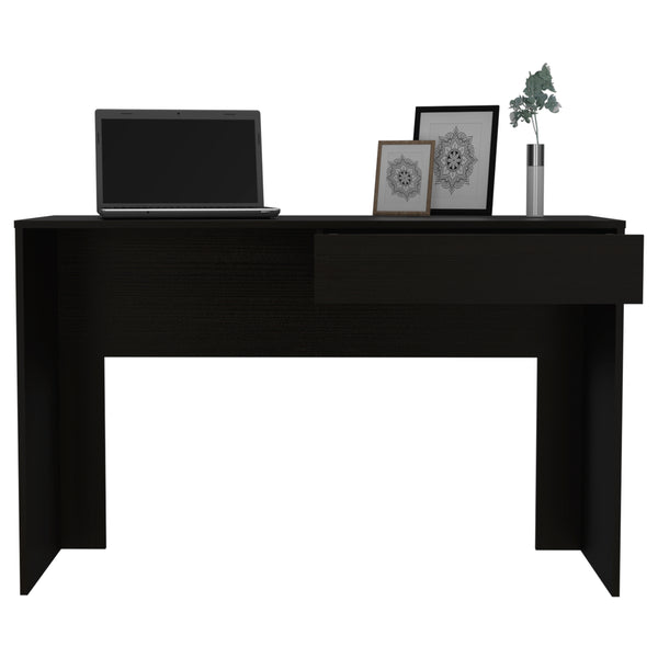 English Elm Acre Modern Writing Computer Desk With Hidden Drawer - Sleek Design For Home Offices & Small Spaces B20091886