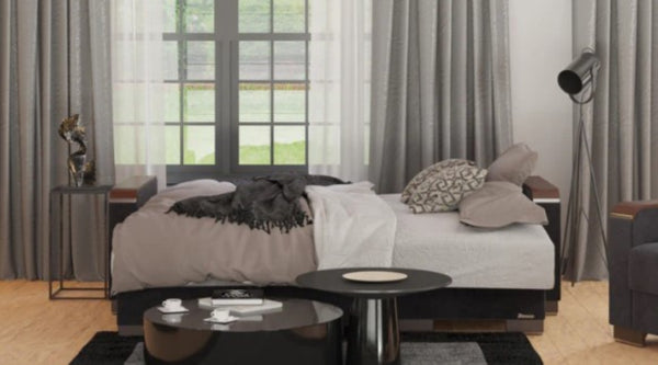 English Elm Primenest Convertible Chaise Lounge With Storage - Modern Upholstered Design For Versatile Comfort B030P303548-GIGA