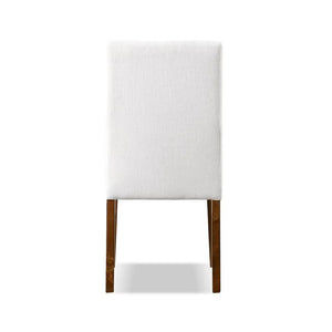 English Elm Rustic 2-Piece Side Chair Set With Upholstered Seat & Back - Warm Brown Frame & Elegant Design B2741P406153-GIGA