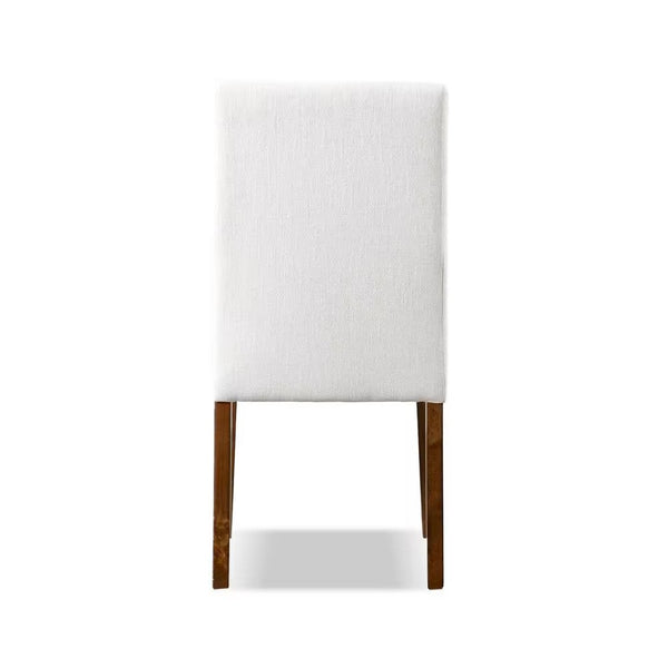 English Elm Rustic 2-Piece Side Chair Set With Upholstered Seat & Back - Warm Brown Frame & Elegant Design B2741P406153-GIGA