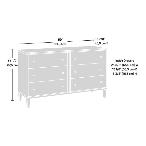 English Elm Dresser, Versatile Brown Finish With Ample Storage, Compact Design For Any Room - Stylish & Durable B356P402628