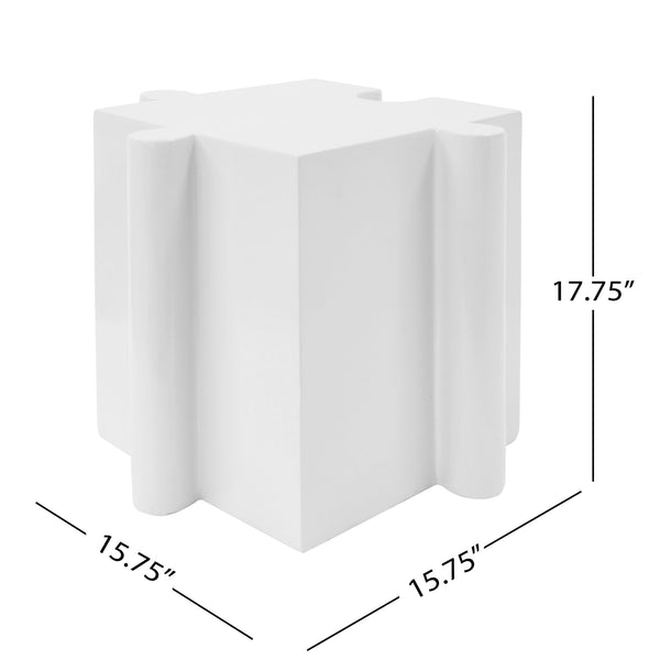English Elm Christopher Knight Home® - Puzzle Art Side Table - Modular Mgo Design For Indoor/Outdoor Use, Custom Configurations & Durability N770P347931W
