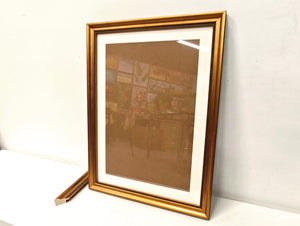 English Elm 18x24 Solid Wood Picture Frame with Replaceable Canvas, Acrylic Glass, Sturdy Backboard for Elegant Wall Decor Gold T3976P383244