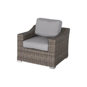 English Elm 5-Person All-Weather Wicker Sectional Seating Group with Cushions, 7-Piece Patio Set, Gray Comfort B120S00012
