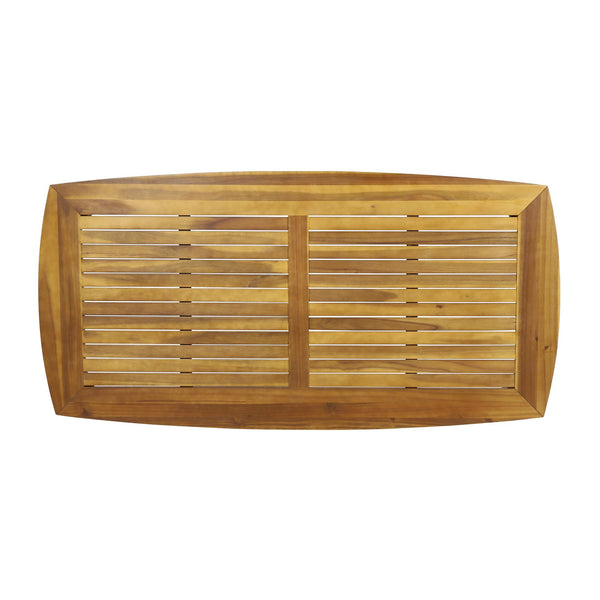 English Elm Christopher Knight Home® - Outdoor Acacia Wood 7-Piece Dining Set With Stylish Grey Rope Armchairs & Comfortable Cushions N773P210139G6_59329.00