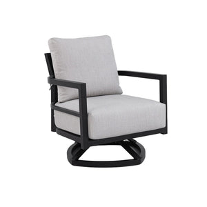 English Elm Modern Welded Aluminum Patio Club Chair with Sunbrella Cushion and Ergonomic Backrest W1886P428281