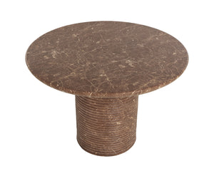 Sunpan Riva Dining Table - 43" Concrete Elegance With Stunning Marble Effect For Contemporary Spaces Brown Concrete 111920