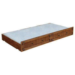 English Elm Kelvin Mission Style Twin Daybed with Trundle Rubberwood Frame Guest Room Sleeper B062S01798