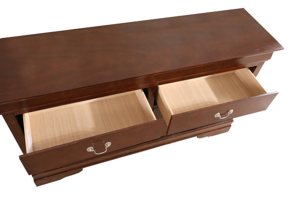 English Elm Louisphillipe G02125-D Dresser - Elegant Cappuccino Finish With Classic Carved Details & Quality Drawers B078107847