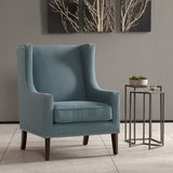 Madison Park Barton Modern/Contemporary Wing Chair FPF18-0419 Blue