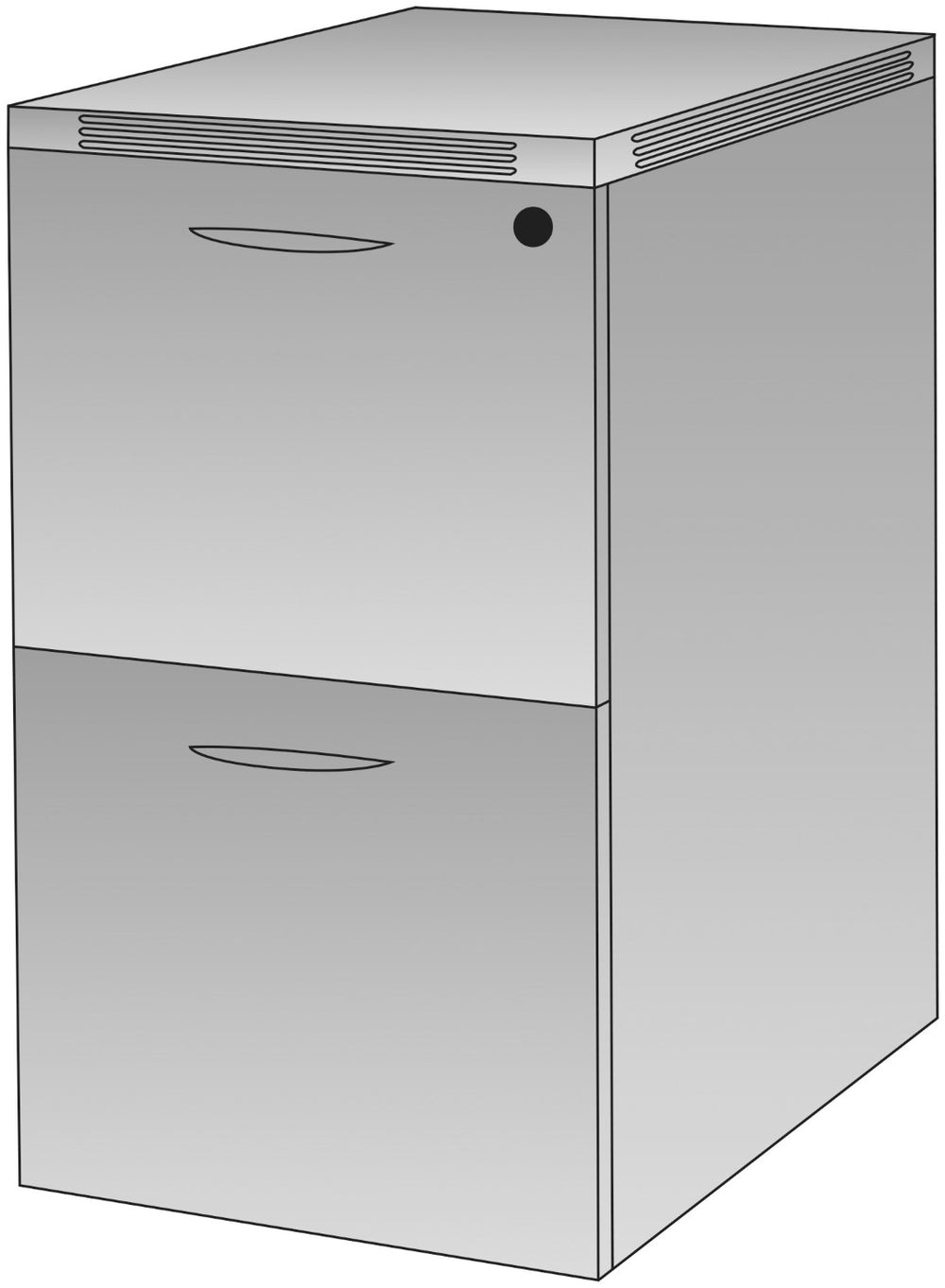 OSP Home Furnishings Napa Commercial Mobile Refrigerator Stainless Steel with Casters for Prep Stations NAP-86-PCW