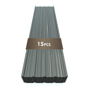 English Elm 10 Corrugated Galvanized Steel Roof Panels Weather Resistant Gazebo Pergola Cover W3213P431242