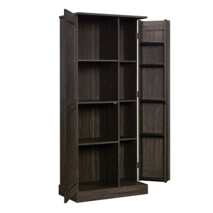 English Elm Storage Cabinet - Sleek Black Finish, Multi-Shelf Design For Modern Spaces, Easy Access & Durable Use B356P402809-GIGA