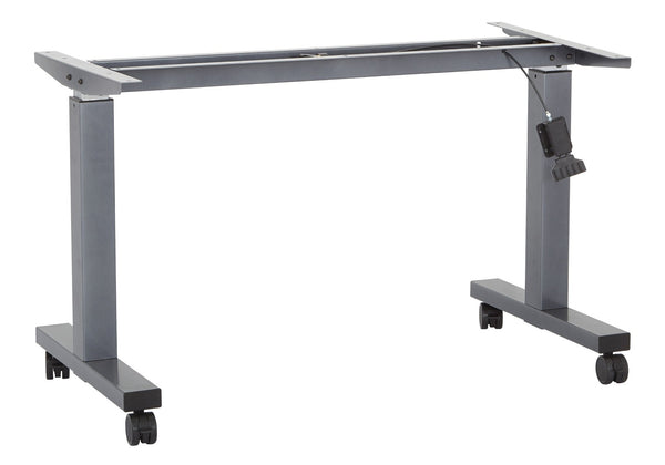 OSP Home Furnishings 4' Sit Stand Desk Frame with Pneumatic Height Adjustment for Office Workstations 4' HB6024-7