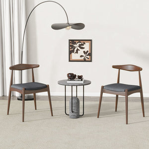 English Elm Christopher Knight Home® - Set Of 2 Vintage-Inspired Rubberwood Dining Chairs With Ergonomic Backrest & Plush Cushions N759P307032F