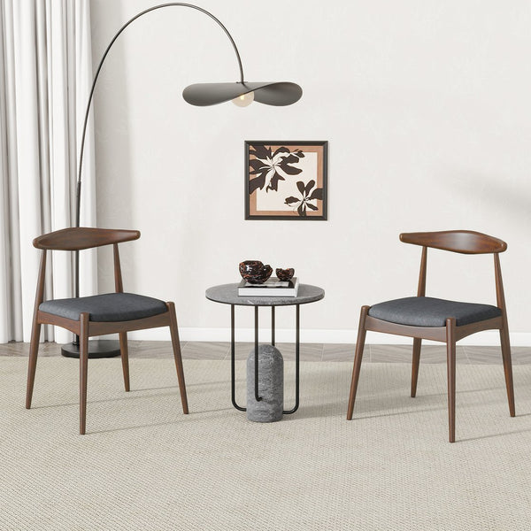 English Elm Christopher Knight Home® - Set Of 2 Vintage-Inspired Rubberwood Dining Chairs With Ergonomic Backrest & Plush Cushions N759P307032F