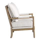 OSP Home Furnishings Fletcher Spindle Chair Linen