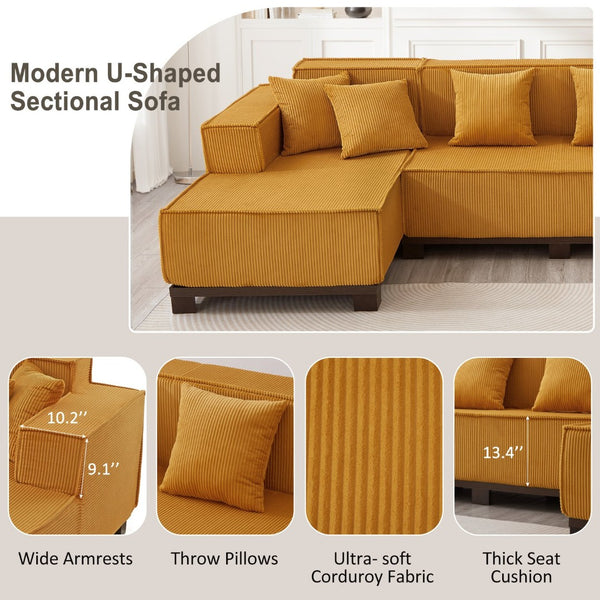 English Elm Swivel Barrel Accent Chair Chenille Tufted Round Club Seat for Living Room Lounge Orange N719S002220G