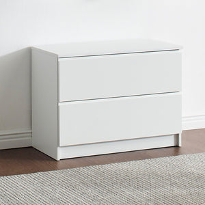 English Elm Devi White Wood Closet System - Durable Melamine Construction, Clean Modern Finish, Easy Assembly, Ample Storage Space B040P311951