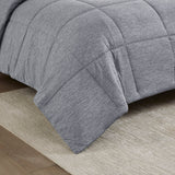 Urban Habitat Comfort Cool Jersey Knit Casual Oversized Down Alternative Comforter UH10-2502 Grey