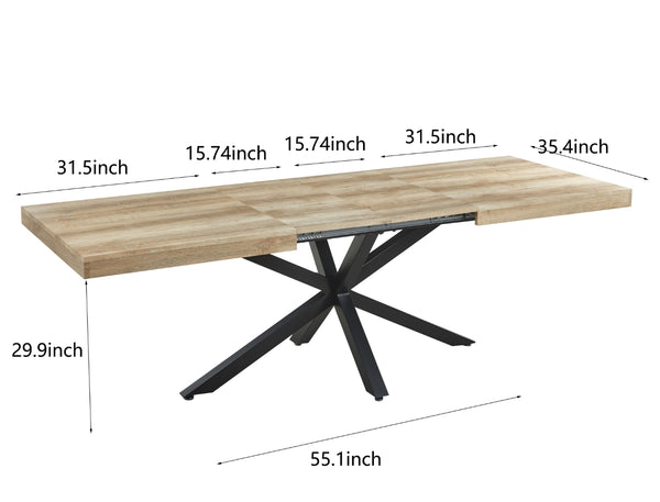 English Elm Extendable Walnut Table - Versatile Dining, Office, Or Coffee Table, Easy Assembly, 3 Lengths! W234S00110
