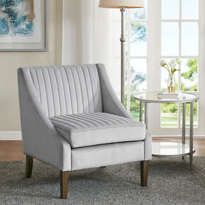 Madison Park Florian Transitional Upholstered Accent Chair MP100-1202 Light Gray