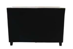 English Elm Modern Faux Leather Eastern King Bed Tall Upholstered Headboard Hotel Inspired B011S02140