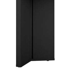 English Elm U_Style Modern Pine Veneer Console Table With Geometric Metal Legs - Perfect For Entryways & Living Rooms N711P289142B-GIGA