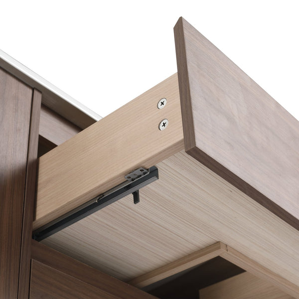 English Elm 36"Wall Modern Bathroom Vanity Cabinet with Adjustable Side Shelf, Soft-Close 2/3 Drawers, Water-Resist W999P168517