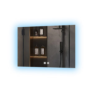 English Elm Vellum Backlit Led Vanity Mirror with Defogger and Touch Controls for Bathroom B2731P478338