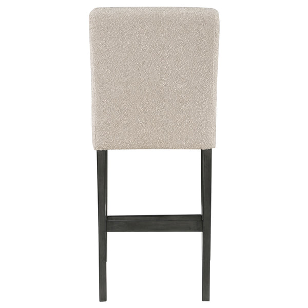 English Elm Murtry Boucle Upholstered Counter Chair Set of 2 – Plush Foam Seats, Textured Fabric, Charcoal Legs, Modern Comfort Beige B062P299876