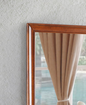 English Elm LaVita Oak Mirror G8850-M — 45" Wide Low-Distortion Glass, Durable Wood Veneer Frame, Timeless Oak Finish B078108497