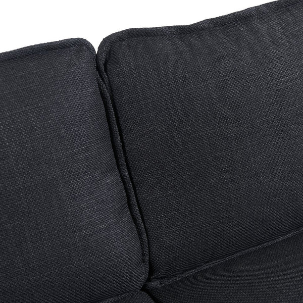 English Elm dark grey upgraded 3-seat combo sofa with storage ottoman, armrest pockets, USB ports, compact L-shape bench W2603P169692