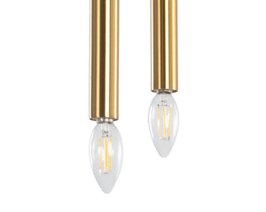 Sunpan Hewitt Chandelier - Stunning Black and Brass Iron Design for Dramatic Ambiance in Any Space Large - 21.25W x 22D x 80H