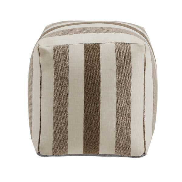 Dinant Polyester Pouf Ottoman Plush Accent Seating for Modern Living Rooms and Spaces