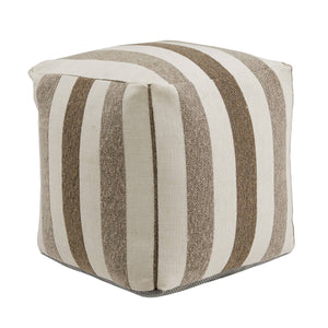Dinant Polyester Pouf Ottoman Plush Accent Seating for Modern Living Rooms and Spaces