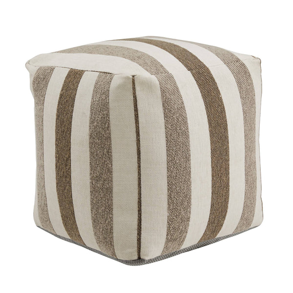 Dinant Polyester Pouf Ottoman Plush Accent Seating for Modern Living Rooms and Spaces