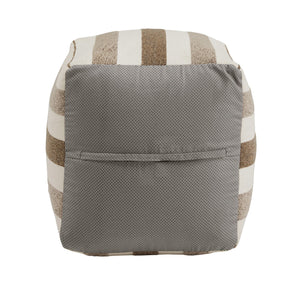 Dinant Polyester Pouf Ottoman Plush Accent Seating for Modern Living Rooms and Spaces